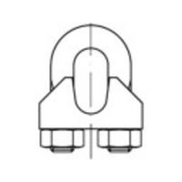 Kabelklem 5 mm M5 RVS A2 TOOLCRAFT 1061713 50 stuk(s) - thumbnail