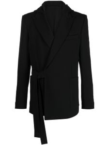 Balmain veste nouée à capuche - Noir