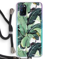 Bananenbladeren: Oppo A92 Transparant Hoesje met koord