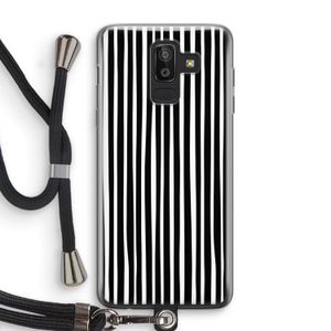 Stripes: Samsung Galaxy J8 (2018) Transparant Hoesje met koord