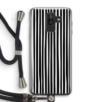 Stripes: Samsung Galaxy J8 (2018) Transparant Hoesje met koord