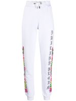 Philipp Plein pantalon de jogging à ornements en cristal - Blanc - thumbnail