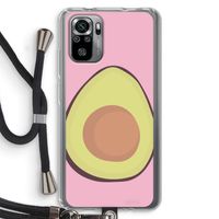 Avocado: Xiaomi Redmi Note 10S Transparant Hoesje met koord Avocado: Xiaomi Redmi Note 10S Transparant Hoesje met koord