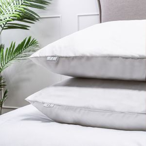 Luna Bedding Kussenslopen Luna Uni: 2-PACK Kleur: Wit, 60 x70 cm