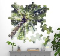 Muurdecoratie sticker puzzel met eigen foto
