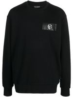 Plein Sport sweat en coton à patch logo - Noir - thumbnail