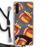 Hamburger: Oppo A91 Transparant Hoesje met koord