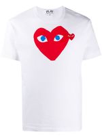 Comme Des Garçons Play t-shirt à logo imprimé - Blanc - thumbnail