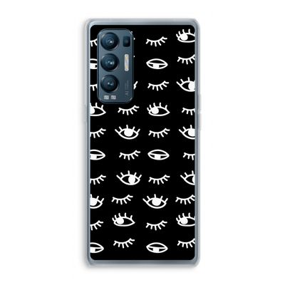 Eye pattern #3: Oppo Find X3 Neo Transparant Hoesje