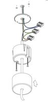 Modular - Twin suspension kit 4m / 3x0.75 (2 cables)