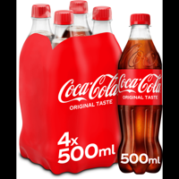 CocaCola Original Taste 4 x 500 ml bij Jumbo
