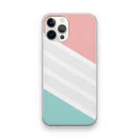 Strepen pastel: iPhone 12 Pro Transparant Hoesje