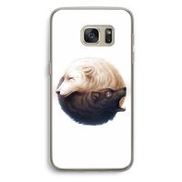 Yin Yang Wolves: Samsung Galaxy S7 Transparant Hoesje Yin Yang Wolves: Samsung Galaxy S7 Transparant Hoesje