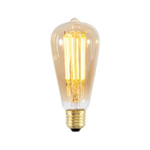 Kooldraadlamp Peer E27 LED 3,5W goldline 14cm, dimbaar - Goud,Transparant