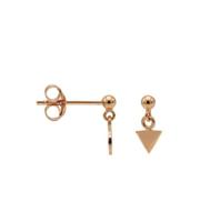 Karma Oorbellen Hanging Triangle | Rosé