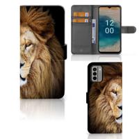 Nokia G22 | Telefoonhoesje | Met pasjeshouder | Leeuw Nokia G22 | Telefoonhoesje | Met pasjeshouder | Leeuw