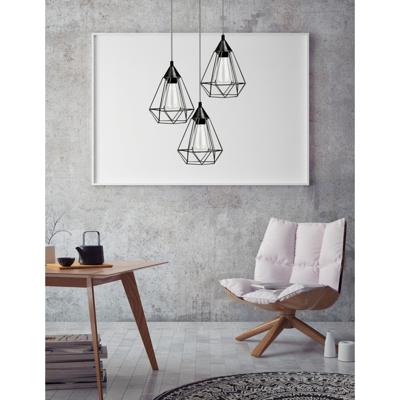 Lyora HanglampPaolo 3-lichts zwart - 7605189