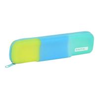 Schoolpennenzak Safta Blauw Groen Geel (20 x 5.5 x 2 cm)