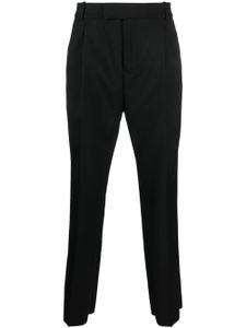 Alexander McQueen pantalon en laine à coupe droite - Noir