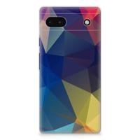 Google Pixel 6A | TPU Hoesje | Polygon Dark