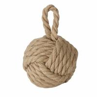 Boltze deurstopper - 1.5 kilo - bruin - jute - 23 x 15 cm