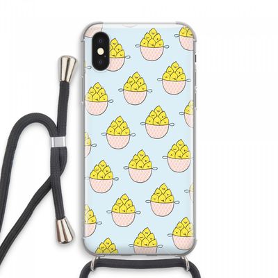 Citroenen: iPhone XS Max Transparant Hoesje met koord