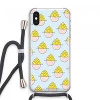 Citroenen: iPhone XS Max Transparant Hoesje met koord