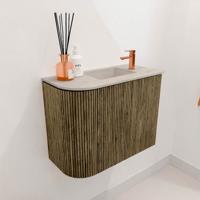 Toiletmeubel Mondiaz Joya Dlux | 51.6 cm | Meubelkleur Dusk | Faye wastafel Opalo Wasbak Rechts | 1 kraangat Toiletmeubel Mondiaz Joya Dlux | 51.6 cm | Meubelkleur Dusk | Faye wastafel Opalo Wasbak Rechts | 1 kraangat
