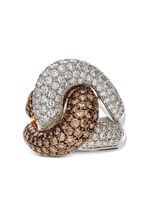 LEO PIZZO bague Abbraccio en or rose et blanc 18ct ornée de diamants - thumbnail