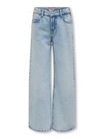 Kids ONLY winter jeansbroek meisjes - blauw - KogCobain - straight fit, glitter steentjes
