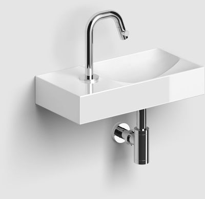Clou Vale Fontein Krg. Links 38x19x7 cm Wit Glanzend