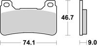 BREMBO Remblokken, voor de moto, Road/Sport Organisch 07HO50RC