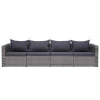 The Living Store Loungeset - Loungesets - Afmeting- Hoekbank- 72 x 72 x 63 cm - Middenbank- 68 x 72 x 63 cm -