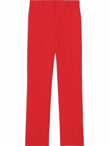 Burberry pantalon de tailleur à taille haute - Rouge