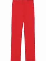 Burberry pantalon de tailleur à taille haute - Rouge