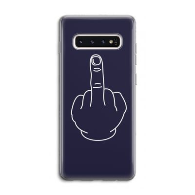 F**k U: Samsung Galaxy S10 4G Transparant Hoesje
