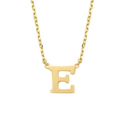 Minimalistische letter ketting - 14K GOUD - Goud - E