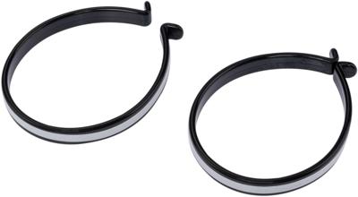 CONTEC Ct trouser clip pair w. reflective stripes, black