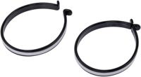 CONTEC Ct trouser clip pair w. reflective stripes, black