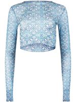 RTA haut Tomas à imprimé géométrique - Bleu
