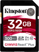 Kingston Technology Canvas React Plus 32 GB SD UHS-II Klasse 10 - thumbnail