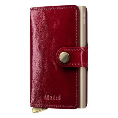 SECRID Premium Miniwallet Rood Lak - Pasjeshouder dames