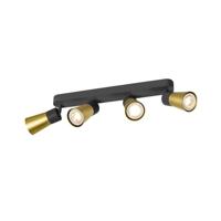 SLV SpotPuri 2.0 Cone zwart-goud 4-lichts - 1008349