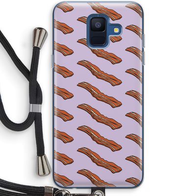 Bacon to my eggs #2: Samsung Galaxy A6 (2018) Transparant Hoesje met koord