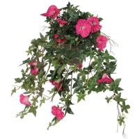 Kunstplant Petunia - donkerroze - 50 cm - kunst hangplanten