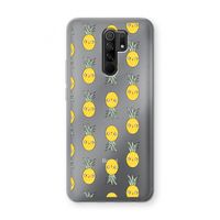 Ananas: Xiaomi Redmi 9 Transparant Hoesje Ananas: Xiaomi Redmi 9 Transparant Hoesje