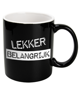 Black & White mok belangrijk zwart
