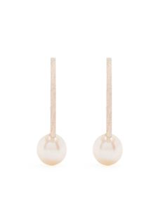 Hsu Jewellery puces d'oreilles serties de perles - Argent