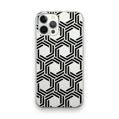 Geometrisch patroon: iPhone 12 Pro Max Transparant Hoesje