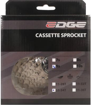 Edge cassette 9 speed cs-m5009 11-34t zilver